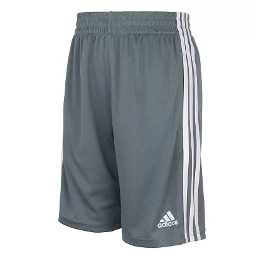 NWT boys grey Adidas shorts size small (8)